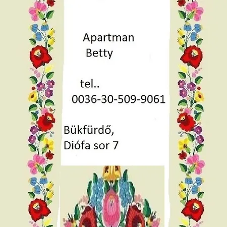 Apartman Betty Bukfurdon Bük